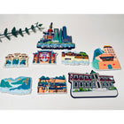 Customizable City Scenery Fridge Magnets