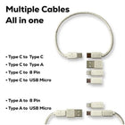 Bamboo Multi-Function Data Cable Storage Box