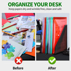 A4 Document Folder Plastic Envelopes With Snap Closure