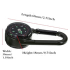 Mini Compass Carabiner Clip 3 In 1