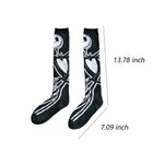 Black Skulls Halloween Socks