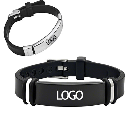 Stainless Steel And Silicone Wristband