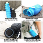 18oz Silicone Collapsible Water Bottles