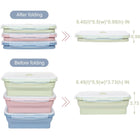27Oz Collapsible Food Storage Containers With Airtight Lid