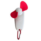 LED Silent Handheld Fan With Carabiner