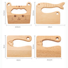 Safe Kids Wooden Chopper Toddler Knife Cutter For Cooking