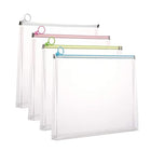 Clear Zip Plastic Envelopes A4 Folder Expanding Envelope