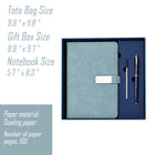 Stamped Logo Leather A5 Notebook Set