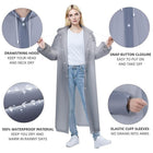 Reusable Raincoat With Drawstring Hood