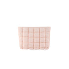 3D Yarn-Embroidered Logo Puffy Quilted Makeup Bag