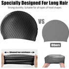 Silicone Generic Adults Swimming Cap For Long/Curly