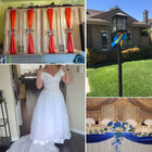10 Inch Wide Satin Ribbons For Cutting Ceremony