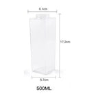 17 Oz Reusable Clear Plastic Milk Carton Water Bottle