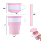 16Oz. Silicone Foldable Reusable Travel Cup