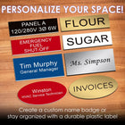 Oval Name Badge Blanks With Magnet