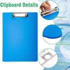 A4 Letter Size Plastic Clipboards