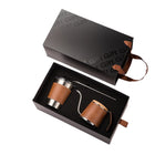 2-Piece Leather Coffee Set Gift Box