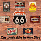 Retro Aluminum-Iron Sheet Wall Decorative Poster & Mural