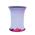 Oval Pop Up Portable Promotion Counter Table Desk Stand