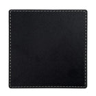 4" PU Leather Square Coaster