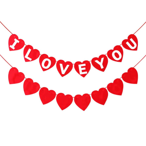 Christmas Heart Pull Banner