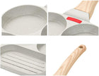 3-Hole Non-Scalding Handle Egg Burger Pan