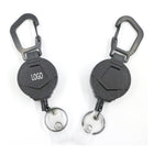 Round Heavy Duty Metal Badge Reel w/ Belt Clip