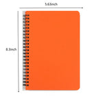 Spiral Notebook With Hardcover Plastic Waterproof A5