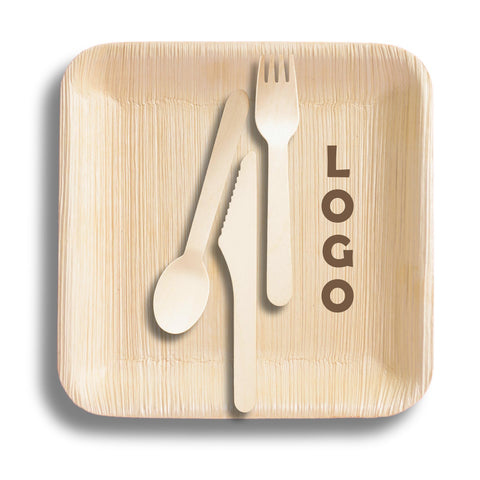 6" Palm Leaf Bamboo Plates