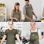 Adjustable Denim Bib Work Apron-Full Color