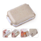 Portable Travel Wheat Straw Sealed Moisture-Proof Pill Box
