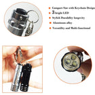 Mini Aluminum Led Flashlight With Keychain