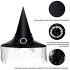 Elegant Mesh Halloween Witch Hat