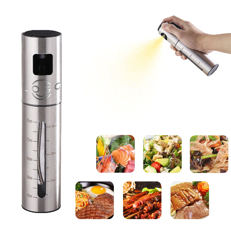 Stainless Steel Push-On Spray Bottle