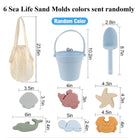9Pcs Food Grade Silicone Beach Toys Set