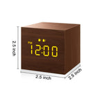 Wood Voice-Controlled Silent Electronic Clock