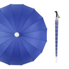 16-Rib Long-Handle Automatic Umbrella With Waterproof Case