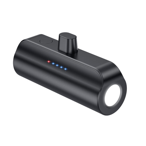 5000mAh Capsule Power Bank w/All-in-One Cable