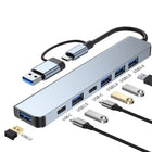 Aluminium 7 in 1 USB C Hub