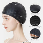 Premium Silicone Swim Cap Comfortable Stretch Fit
