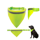 Adjustable Reflective Pet Collar Triangular Drool Towel