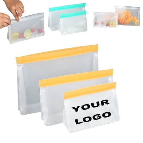 Clear Self-Sealing Zipper EVA Food Storage Bags