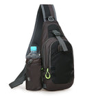Athletic Casual Chest Bag with Detachable Water Bottle Pouch