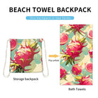 Large Beach Towel & Drawstring Backpack