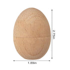 Wooden Hollow Easter Eggshell Decoration