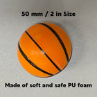 2" Mini Basketball Stress Reliever