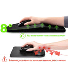 Ergonomic Mouse Pad With Wrist Rest