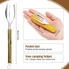 Portable 4 in 1 Camping Cutlery Set