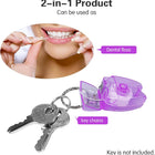 Tooth Shape Dental Floss Keychain