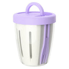 Plastic Fresh Fruit Salad Storage Cup W/ Lid & Folding Fork